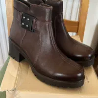 نیم پوتین چرم زنانه