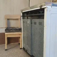 اجاق گاز فر دار ودوجوجه.گردان