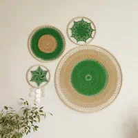 دیوارکوب (ماندالاهای ) دستبافت|صنایع دستی و سایر لوازم تزئینی|نجف‌آباد, مزرعه طالب|دیوار