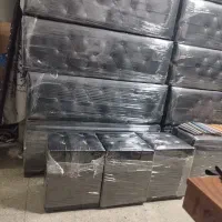 چرم  پاف ساده باکسدار و پشتدار