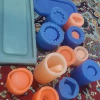 قالب سیلیکونی و تعدادی رنگ نو