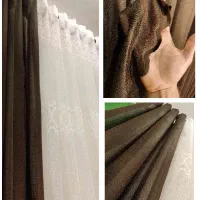 نگذار فرصت از دست بره.پرده اسلپ لیوما قهوه‌ای CL35