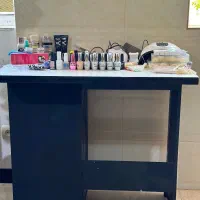 ست کامل وسایل کاشت و ژل ناخن در حد نو