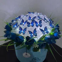 رز روبانی و پروانه جاودان
