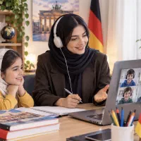 تدریس زبان آلمانی به صورت آنلاین