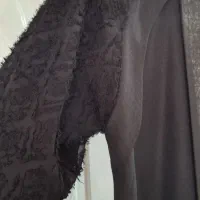 مانتو جلو باز مشکی تابستانه