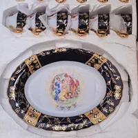سرویس چینی قسطی  سورمه ای غذاخوری۱۲نفره کریستال چک|ظروف سرو و پذیرایی|تهران, امیرآباد|دیوار