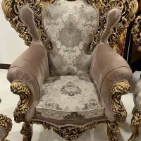 مبل استیل ۹ نفره به همراه میز ناهار خوری ۶ نفره|مبلمان خانگی و میز عسلی|مهاجران, |دیوار