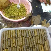 قبول سفارشات دلمه برگ مو دسر و انواع ترشیجات