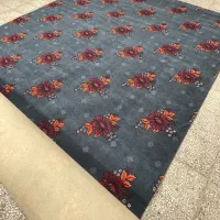 موکت چاپی سرمه ای طوسی