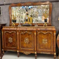 آینه وکنسول ‌میز تی وی معرق کاری نئوکلاسیک