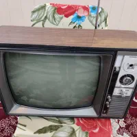 تلویزیون چوبی قدیمی با قدمت ۴۰ سال|کلکسیون اشیاء عتیقه|بافق, |دیوار