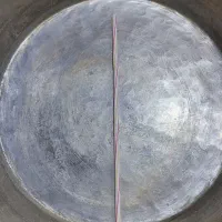 ماهی‌تابه مسی سنگین قدیمی