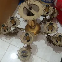 لوستر برنزی|لوستر و چراغ آویز|باقرشهر, |دیوار