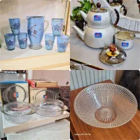 پارچ لیوان قدیمی شیرینی خوری