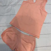 ست تاپ و شلوارک نخی سایز ۳۶-۳۸|لباس|مراغه, |دیوار