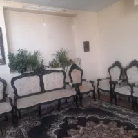 مبلمان استیل چوب گردو ۹ نفره|مبلمان خانگی و میز عسلی|اصفهان, طاحونه|دیوار
