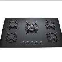 اجاق گاز 5شعله رومیزی صفحه شیشه ای نو آکبند