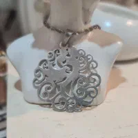 پلاک زنجیر گردنبند نقره ققنوس و عقیق چشم باباقوری