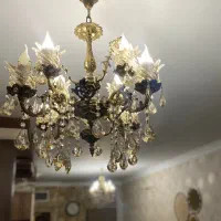 لوستر برنجی چهارشاخه(دوبل)