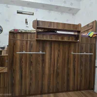 تخت دو طبقه چوبی