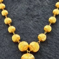 گردنی طلا تسبیح اماراتی عیار 21