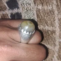 انگشتره ضخیم نقره سنگین