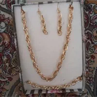 سرویس و بنگل طلا روس آبکاری طلا اصلا استفاده نشده