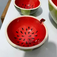 ظرف سرامیکی طرح هندوانه|ظروف سرو و پذیرایی|رشت, منظریه|دیوار