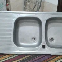 سینگ ظرفشویی دوقلو جنس استیل نو