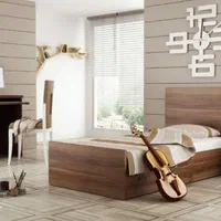 تخت خواب دیاموند میزتحریر و کمد/سایزبندی|تخت و سرویس خواب|فردیس, منظریه|دیوار