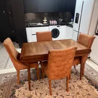 میز ناهارخوری چوبی ۴ نفره