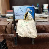 انگشتر نقره دوقاب