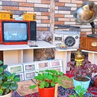 رادیو عتیقه تلویزیون قدیمی گرامافون کتاب فردین و