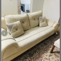 مبل ۸نفر تخت شو|مبلمان خانگی و میز عسلی|شاهین‌شهر, نظامی|دیوار