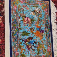 فرش تمام ابریشم زرچرک