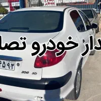 206 تیپ ۶مدل ۹۰ معاوضه با تصادفی|خودرو سواری و وانت|شیراز, شهرک امیر کبیر|دیوار