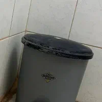 ست وسایل نظافت و سطل زباله طوسی (برلیان)