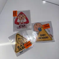 سه عدد استیکر baby on board