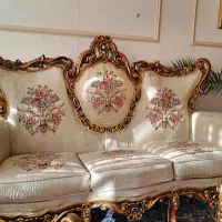 مبل اسلطنتی راحتی چوب راش ست میزعسلی درحدنو|مبلمان خانگی و میز عسلی|ملایر, |دیوار