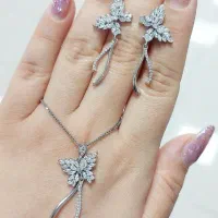 نقره عیار ۹۲۵ همه آبکاری شده|جواهرات|کرمانشاه, |دیوار