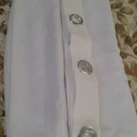 پرده حریر سفید