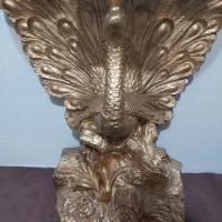 مجسمه طاووس آینه وشمعدان وساعت وجا قرآن ست|صنایع دستی و سایر لوازم تزئینی|پاکدشت, پاکدشت (مامازند)|دیوار