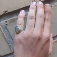 انگشتر عقیق نباتی شجر دار