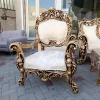 مبل سلطنتی 9نفری مدل دسته طنابی با میز عسلی|مبلمان خانگی و میز عسلی|تبریز, |دیوار