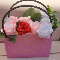 گل روبانی هدیه روز مادر روز زن|گل مصنوعی|کارون, |دیوار