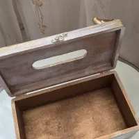جعبه دستمال کاغذی وسطل اشغال رزینی|صنایع دستی و سایر لوازم تزئینی|قم, شهرک قدس|دیوار