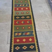 دو عدد گلیم و فرش بیجار کار کرده تمام پشم