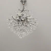 لوستر ۶ شعله کریستالی در حد نو