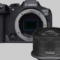 دوربین کنون r7 و لنز 18 45